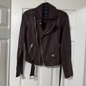 American Eagle burgundy brown jacket size M